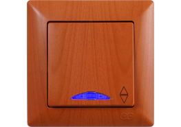 Ключ девиатор светещ схема 6 Visage светъл махагон