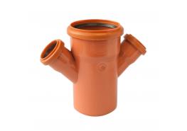 ПВЦ разклонение ф50хф110хф50х45&deg; двоен