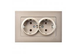 Контакт Егона двоен бежов