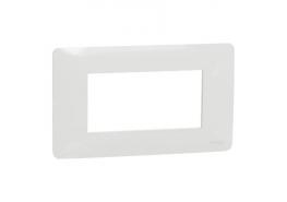 Четиримодулна рамка Unica Studio бяла италиански стандарт