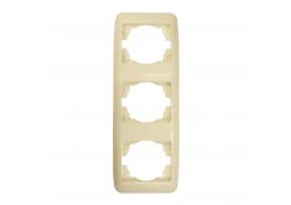 Рамка тройна вертикална Fantasy крем