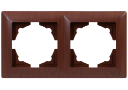 Рамка двойна Visage тъмен махагон