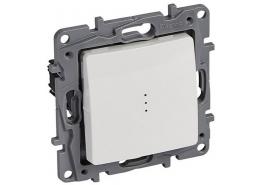 Двуполюсен ключ с LED индикация цвят бял Niloe Legrand 10А