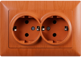 Контакт двоен Visage светъл махагон