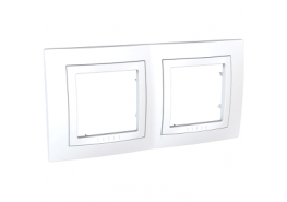 Рамка двойна Unica бяла ДО ИЗЧЕРПВАНЕ НА КОЛИЧЕСТВАТА