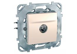 Розетка единична за TV мъжки конектор механизъм, Unica слонова кост  ДО ИЗЧЕРПВАНЕ НА КОЛИЧЕСТВАТА