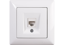 Контакт за компютър Visage бял