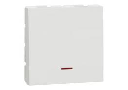 Двуполюсен ключ 32А с лампа New Unica NU323218S /ключ за бойлер/