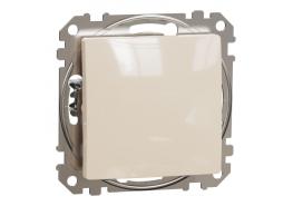 Ключ пуш бутон 10A крем SEDNA SDD112111