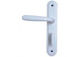 Дръжка сервизно помещение 90мм бяла-лява комплект