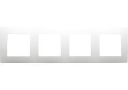 Рамка четворна NILOE бяла