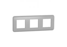 Тройна рамка Unica Pro алуминий NU400630