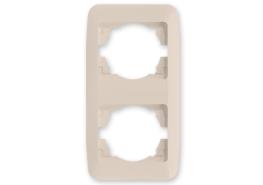 Рамка двойна вертикална Fantasy крем