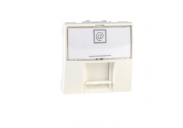 Розетка единична за компютър RJ45 излаз (S-One) Unica слонова кост ДО ИЗЧЕРПВАНЕ НА НАЛИЧНОСТИТЕ