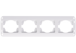 Рамка четворна хоризонтална Fantasy бяла