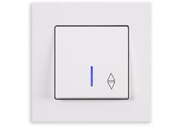 Ключ девиатор светещ схема 6 Eqona бял