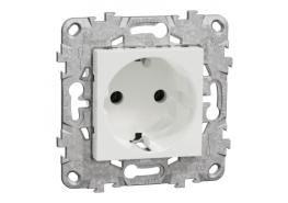 Контакт Шуко с монтажна рамка бял NU503618