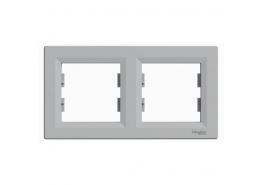 Рамка двойна хоризонтална Asfora алуминий