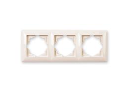 Рамка тройна хоризонтална Visage крем