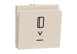 Ключ карта NO/NC 10А 2 модулна слонова кост