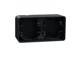 Mureva двойна хоризонтална конзола за открит монтаж антрацит MUR37914