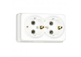 Kонтакт гюнсан двоен открит бял