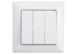 Ключ троен Visage бял