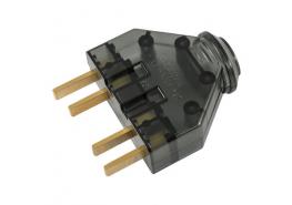 Щепсел трифазен 25А прозрачен Мелоплам