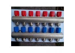 Профилен колектор с вентили и адаптори 10 отвора