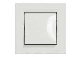 Девиаторен ключ 10AX безвинтов монтаж IP44 бял EPH0400421