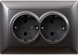 Контакт двоен Visage тъмносив