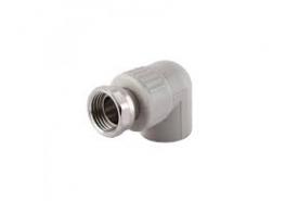 Полипропилен коляно с холнендрова гайка ф20-3/4"