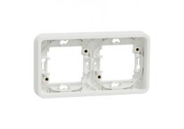 Mureva двойна хоризонтална рамка за скрит монтаж бял MUR39101