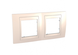 Рамка двойна Unica Plus слонова кост ДО ИЗЧЕРПВАНЕ НА КОЛИЧЕСТВАТА