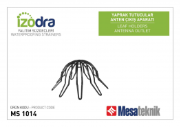 Предпазна решетка срещу листа от &Oslash;70 до &Oslash;150