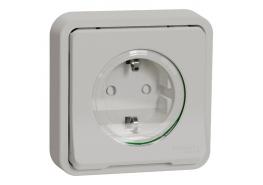 Mureva Контактен излаз Шуко, с детска Защита,безвинт.свързване MUR39132