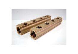 Профилен колектор 1" х 1/2" с два извода