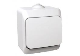 Ключ девиаторен схема 6 открит монтаж бял WDE 000560