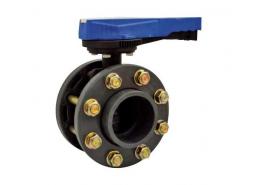ПВЦ Кран бътерфлай спирателен с фланци ф250