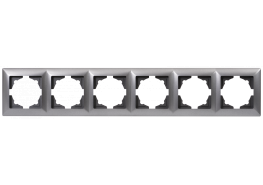 Рамка шесторна Visage сива