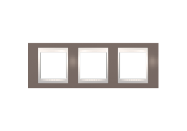 Рамка тройна MGU6.006.876  бледо мораво/слонова кост ДО ИЗЧЕРПВАНЕ НА НАЛИЧНОСТИТЕ