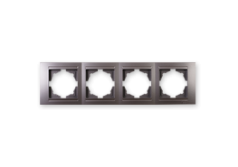 Рамка четворна хоризонтална Visage тъмносива