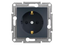 Контакт шуко със детска защита Asfora антрацит EPH2900271