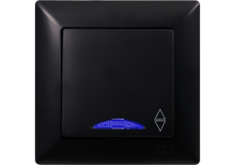 Ключ девиатор светещ схема 6 Visage черен