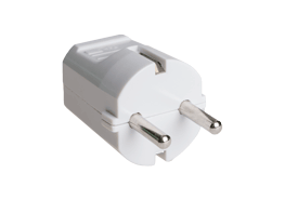 Щепсел гумиран 16А бял