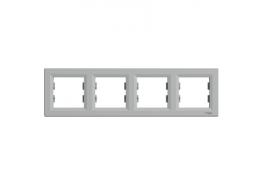 Рамка четворна хоризонтална Asfora алуминий
