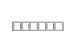 Рамка шесторна хоризонтална Asfora алуминий EPH5800661