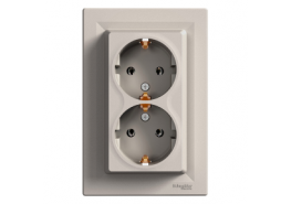 Двоен контакт Шуко, Asfora бронз