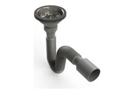 Гофриран сифон за мивка алпака BIG ф40