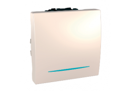 Ключ единичен схема 1 16А двумодулен механизъм Unica слонова кост ДО ИЗЧЕРПВАНЕ НА НАЛИЧНОСТИТЕ